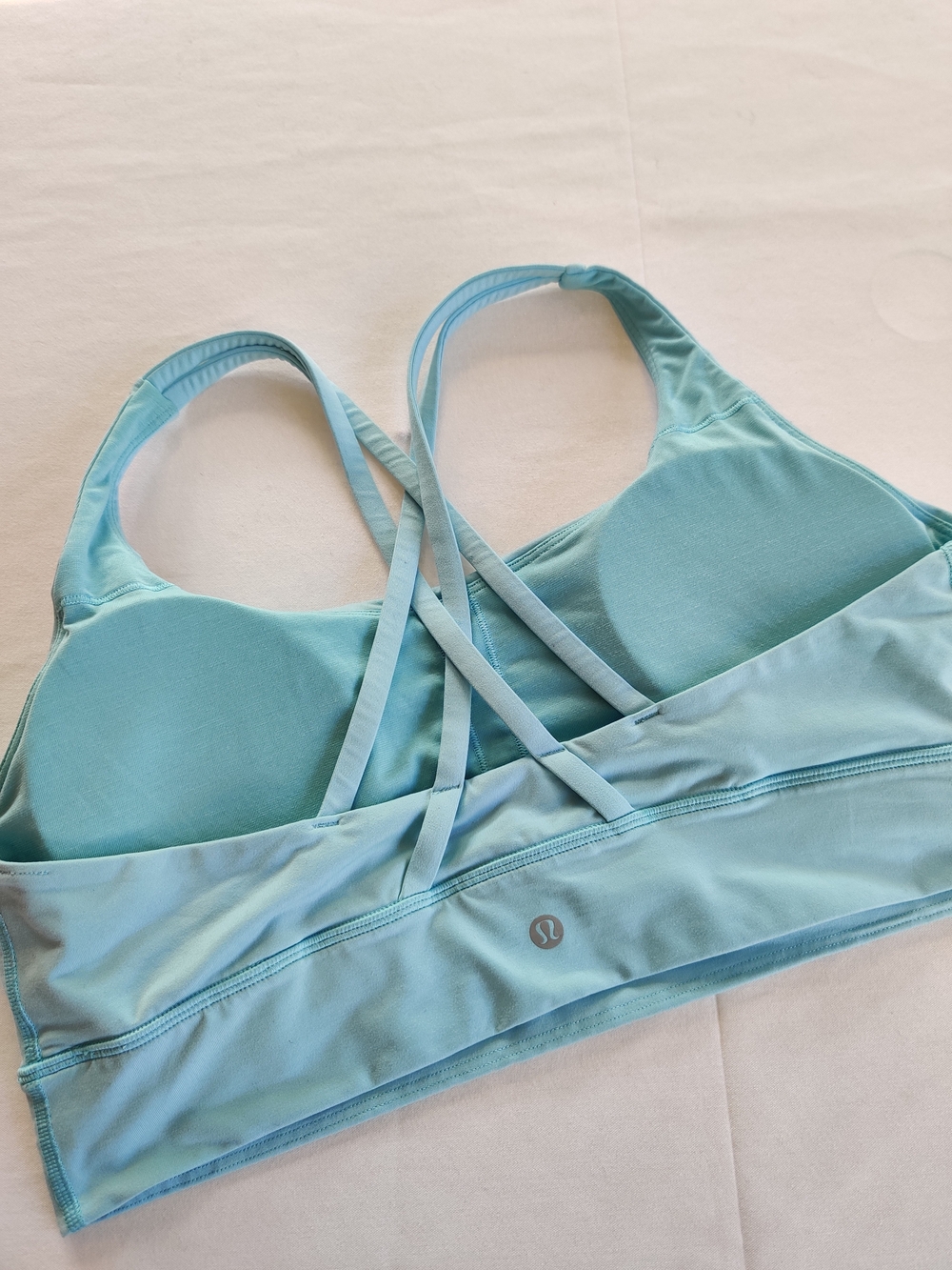 lululemon athletica Light Blue Strappy Sports Bra